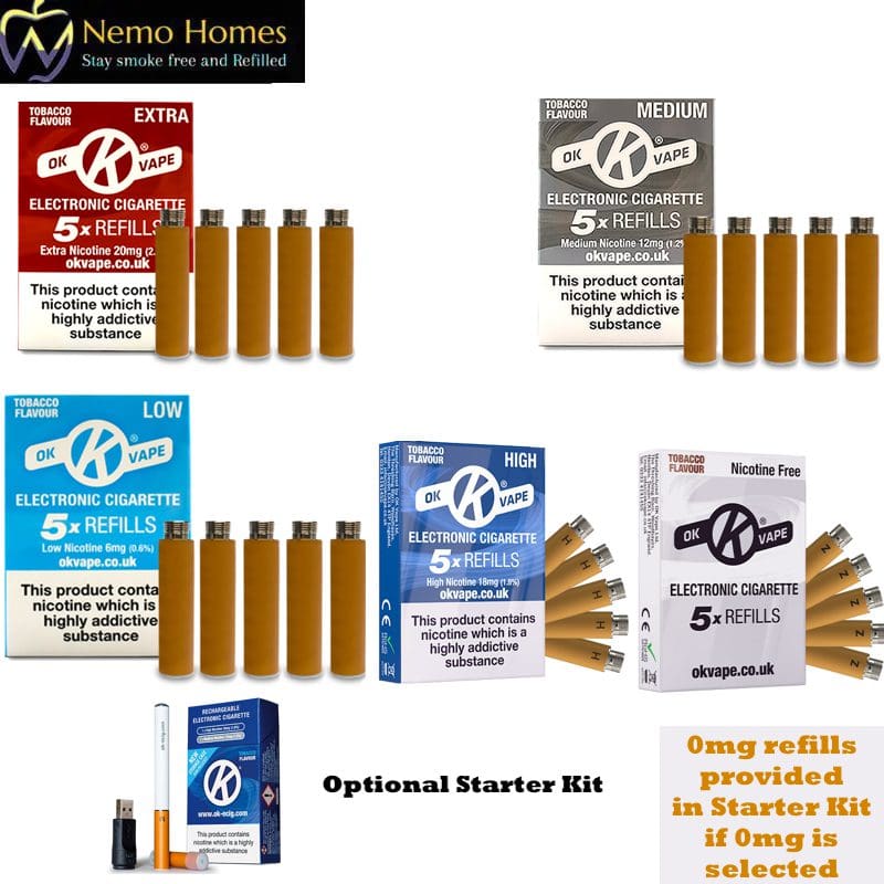 OK Vape Rechargeable Tobacco Starter Kit 