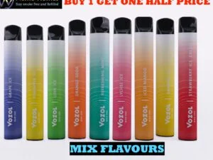 Buy Disposable Vozol 500 Puff  Bar – 20mg Nicotine Salt