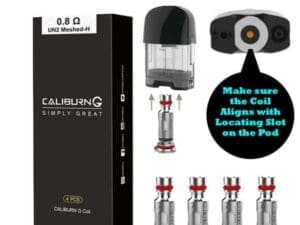 Buy  Uwell Caliburn G Pod Kit | £18.99 + Free E liquid