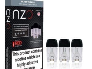 Buy NZO Silver Tobacco 20mg Pod Refills Disposable Pods - Free UK Next Day Delivery (no minimum spend)