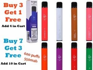 Buy ELF Bar 600 Puffs Disposable Pen | Elfbar Disposable - Free UK Next Day Delivery (no minimum spend)