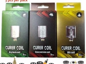 Buy LTQ Curer Dry Herb Wax Concentrate Coils  - Free UK Next Day Delivery (no minimum spend)