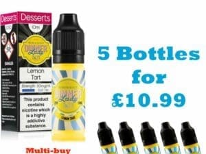 Buy Dinner Lady Lemon Tart 20mg Nic Salt 12mg - Free UK Next Day Delivery (no minimum spend)