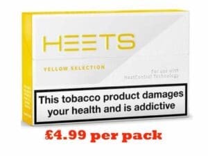 Buy IQOS Yellow Heets Tobacco Sticks Heated Tobacco - Free UK Next Day Delivery (no minimum spend)
