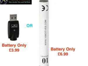 Buy Ten Motives V2 Battery and USB Battery - Free UK Next Day Delivery (no minimum spend)